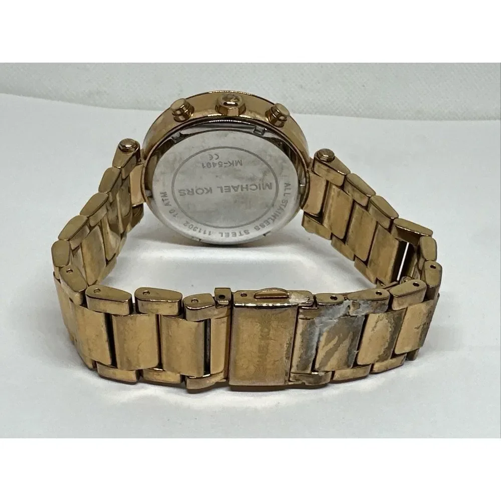 Michael Kors Parker MK5491 Women's Gold Stainless Steel Analog Dial Watch NUL31